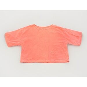 Active‎ Culture Mix Vintage Women's Pink Crop Tee Size Large—90s—Casual—Retro